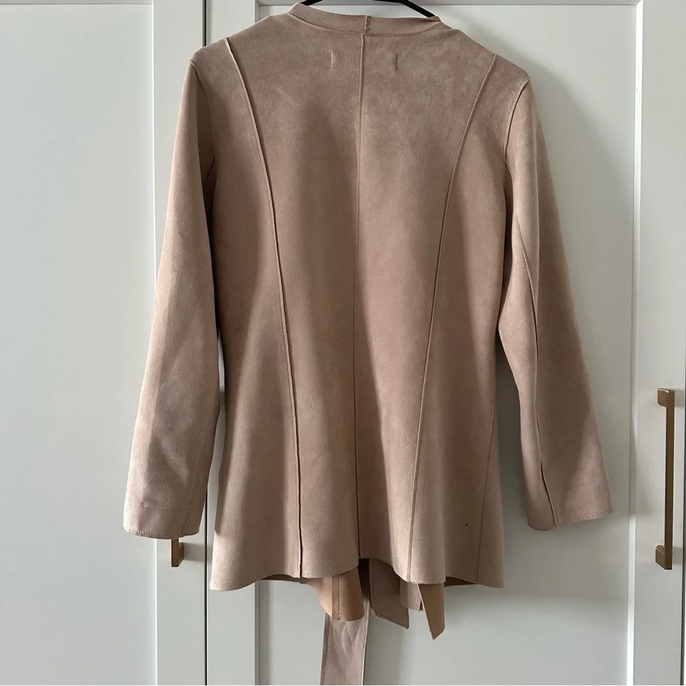 Zara Beige Tie-Front Blazer - Picture 2 of 4